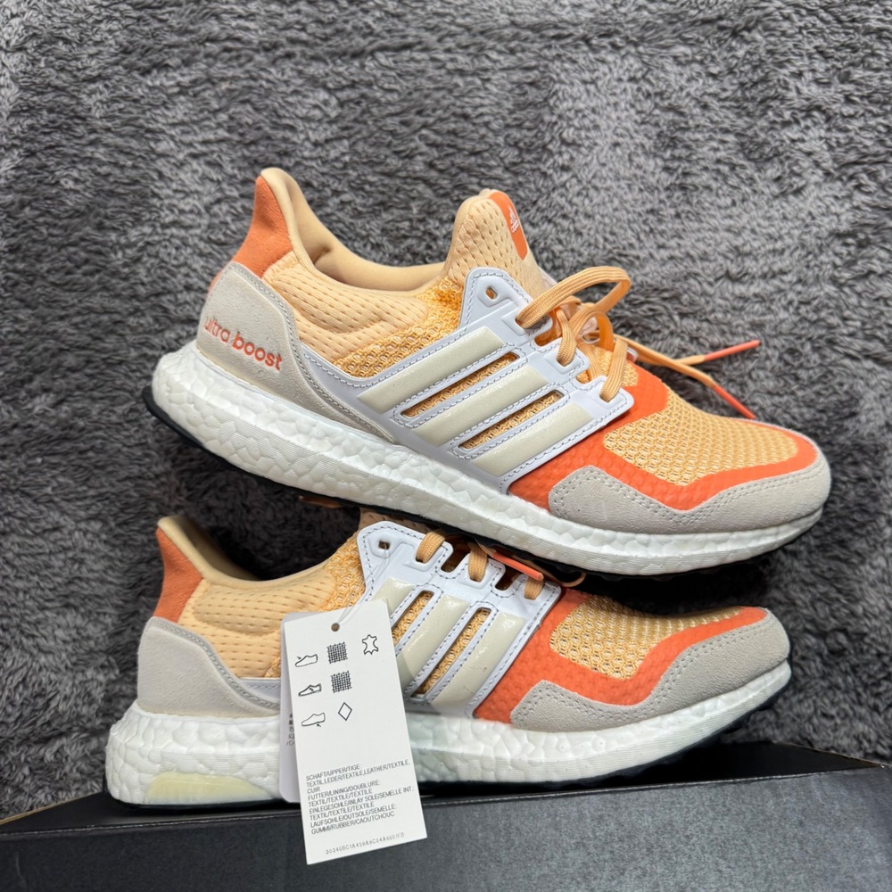 Adidas UltraBoost S&L Women 7.5 Orange Cream Running Shoes EF1990 NEW